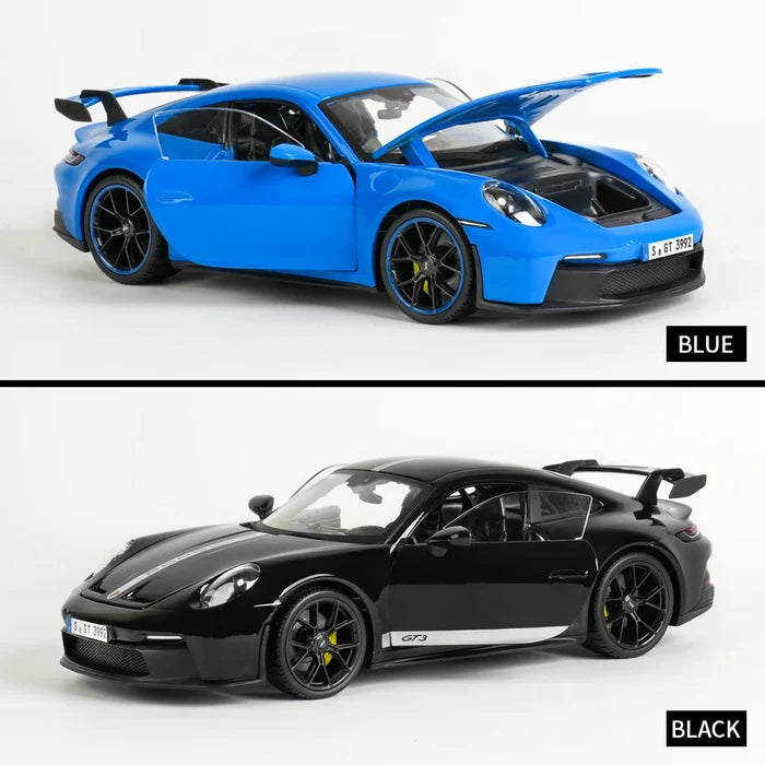 Maisto 1:18 2022 Porsche 911 GT3 Sports Car Orange Static Die Cast Vehicles Collectible Model Car Toys