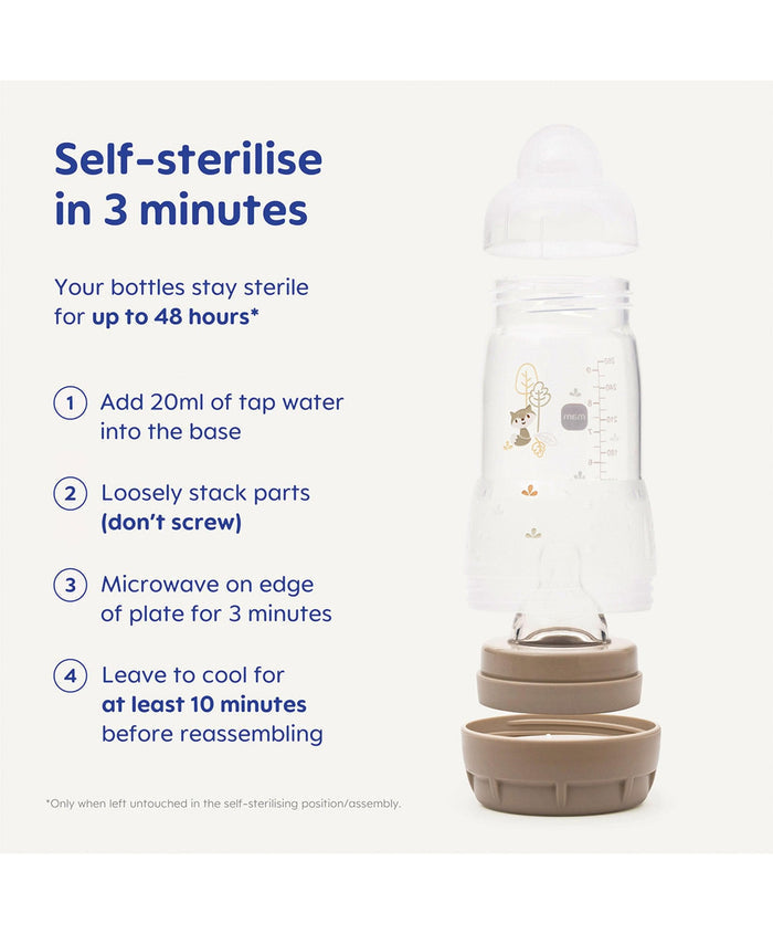 Mam Bottle Feeding Mam Easy Start 160ml Bottle Set - Taupe (4 pack)
