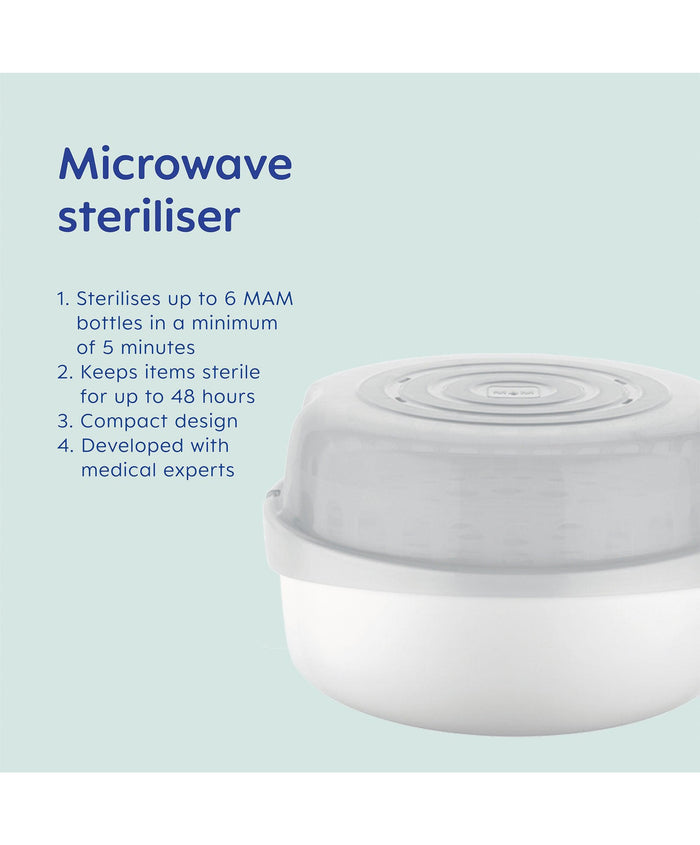 Mam Bottle Feeding MAM Easy Start Bottle & Microwave Steriliser Set