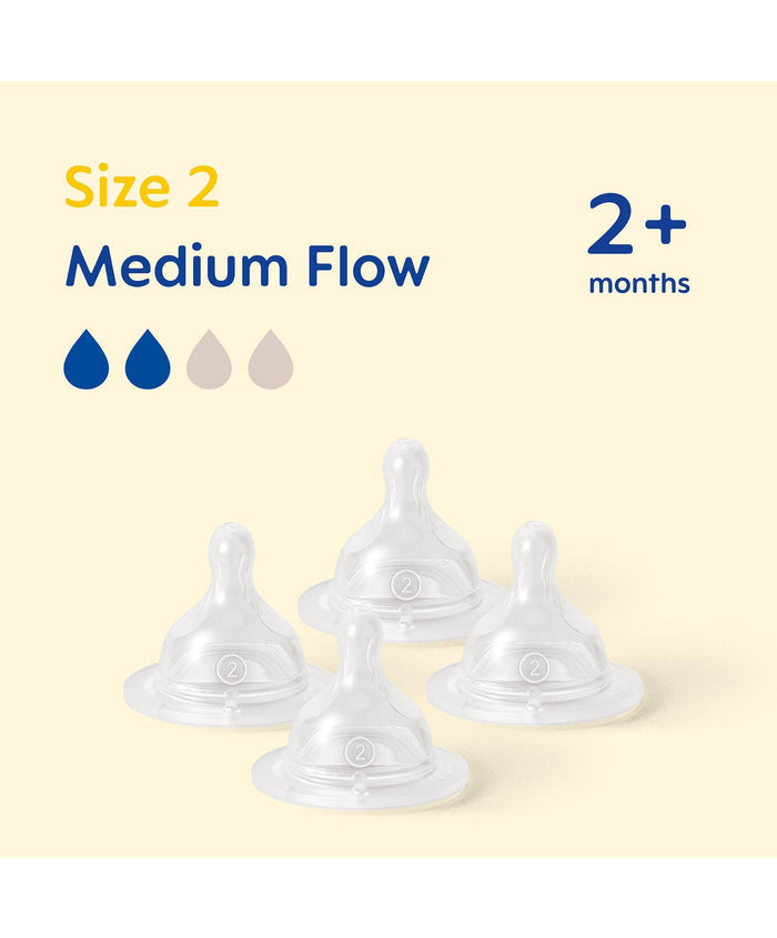 Mam Bottle Feeding MAM Size 2 Bottle Teats (4 Pack)