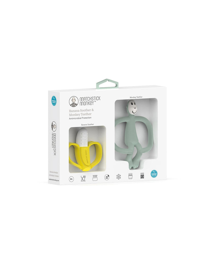 Matchstick Monkey Teethers Matchstick Monkey Banana & Monkey Teething Set