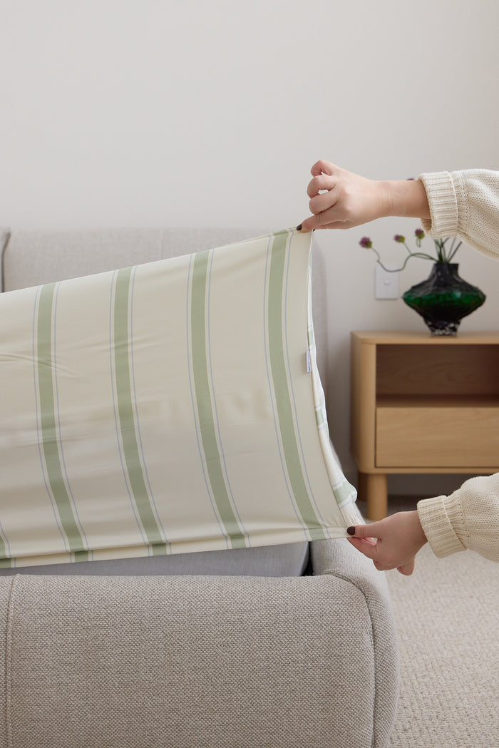 Meadow Stripe Bamboo Fitted Sheet