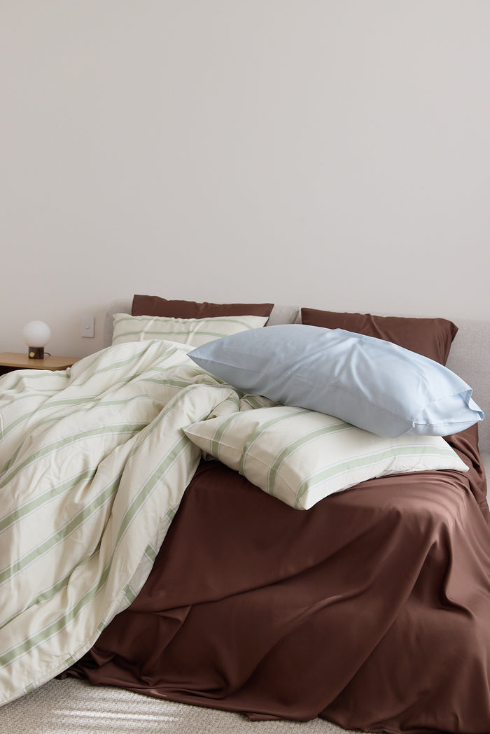 Meadow Stripe Bamboo Quilt Cover