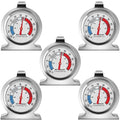 MIANLU 5 Pack Fridge Thermometer - Classic Series with Large Dial and Internal Temperature Gauge - Monitor and Maintain Perfect Temperature in Kitchen Refrigerator