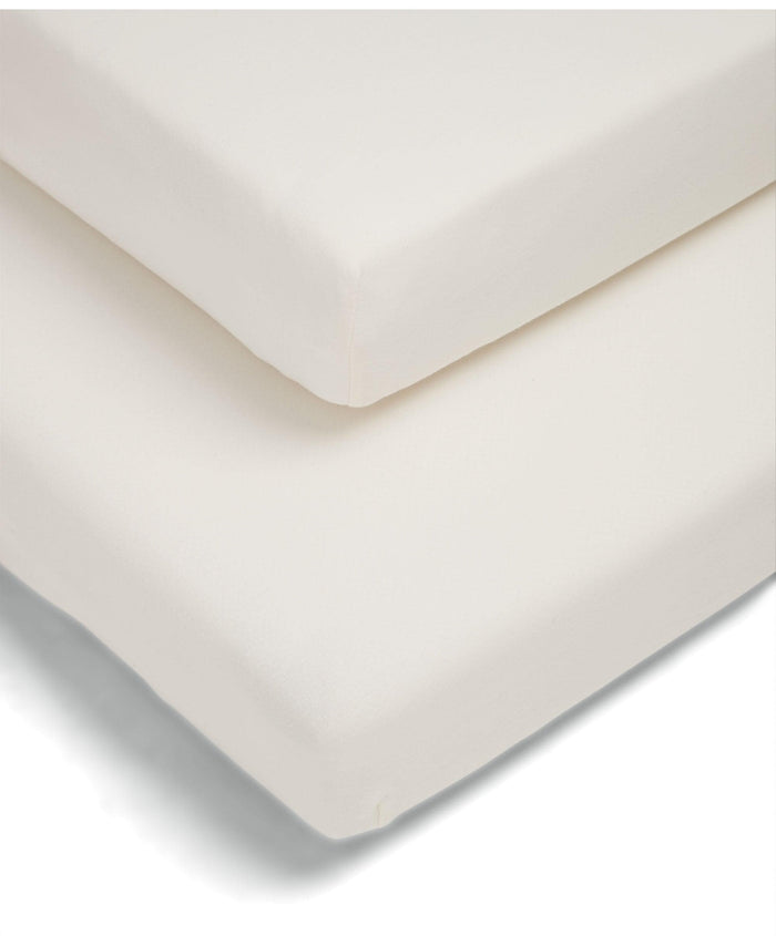 Mamas & Papas Petite Cot Fitted Sheets (2 Pack) – Cream