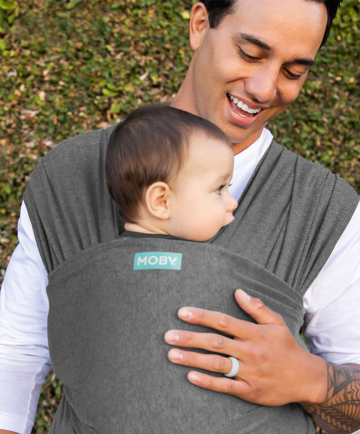 Moby Baby Carriers Moby Elements Wrap Baby Carrier - Asphalt