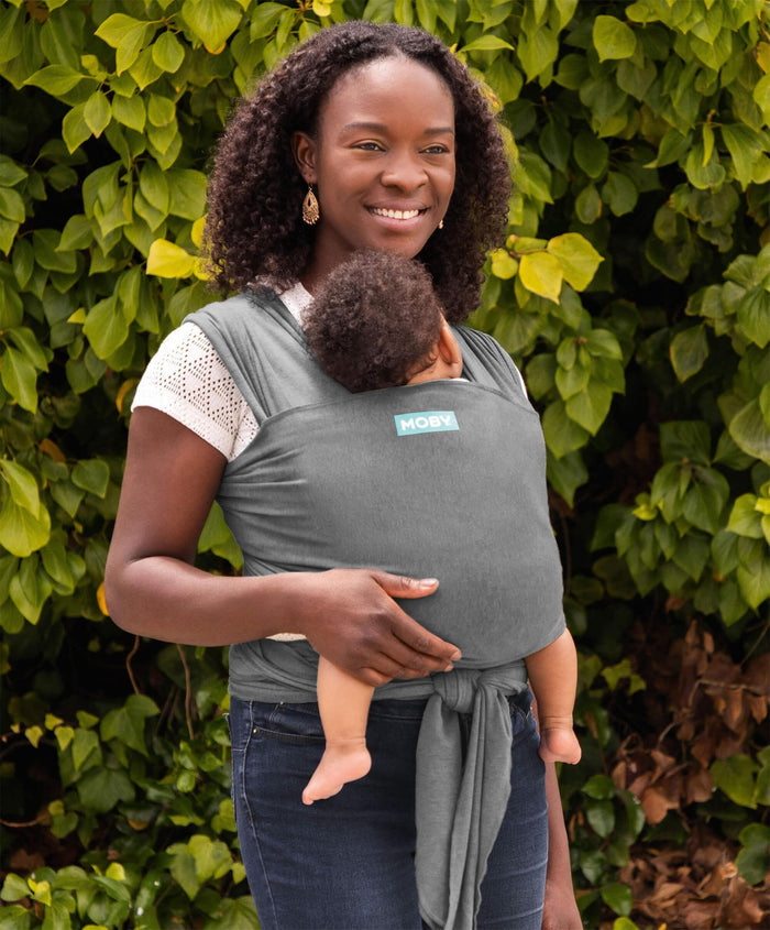 Moby Baby Carriers Moby Elements Wrap Baby Carrier - Asphalt