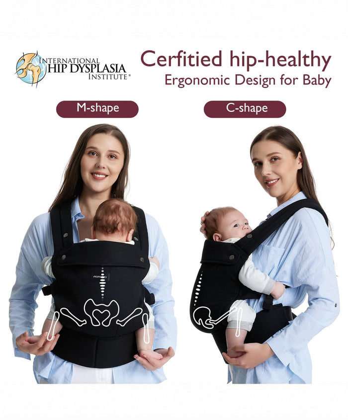 Momcozy Baby Carriers Momcozy Baby Carrier 3M+ Cotton - Black