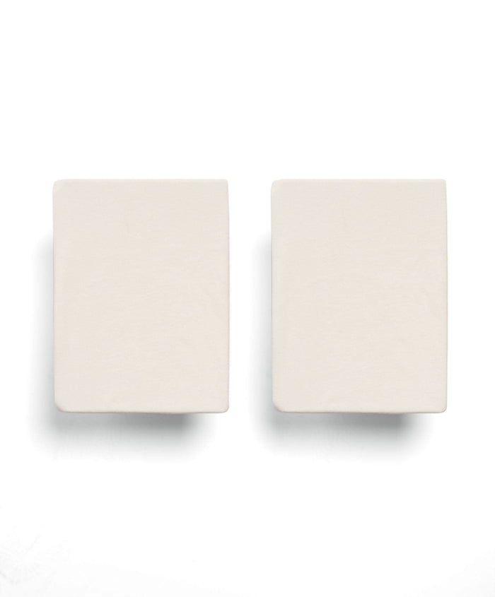 Mamas & Papas Moses Basket Sheets Moses Basket Fitted Sheets (2 pack) - Cream
