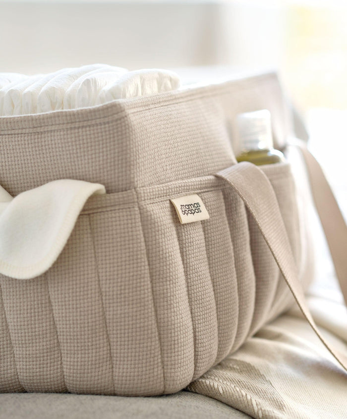Mamas & Papas Nappy Caddy - Cashmere Waffle