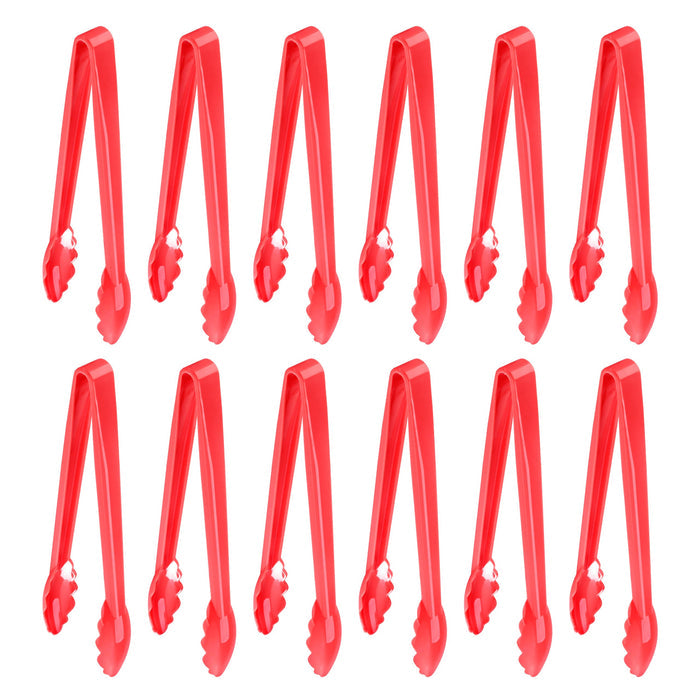 New Star Foodservice 35551 Utility Tong, High Heat Plastic, Scalloped, 12 inch, Set of 12, White