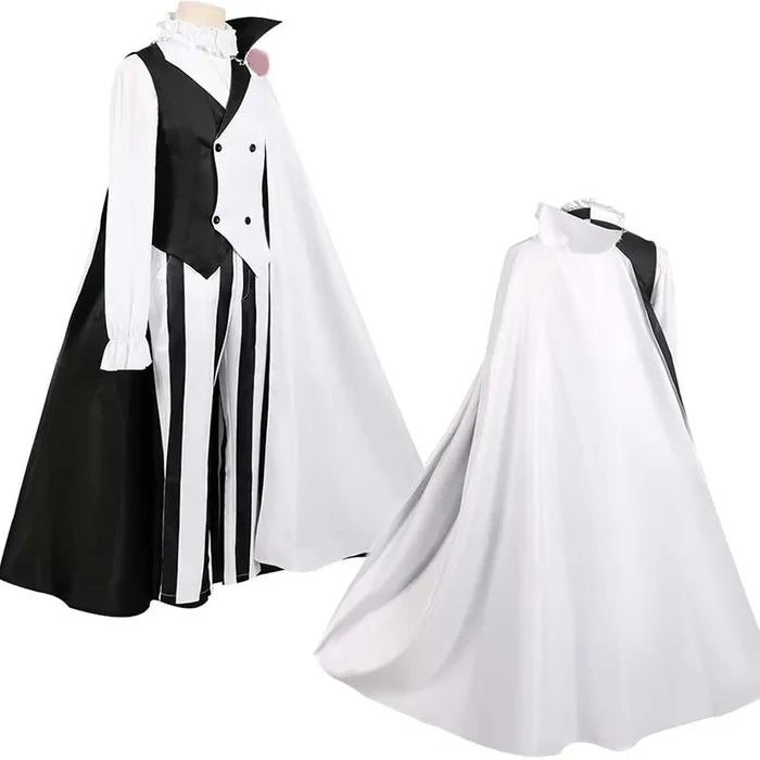 Nikolai Gogol Cosplay Costume Anime Bungou BSD Season 4 Nikolai Cosplay Cloak Cape Uniform Suit Wig