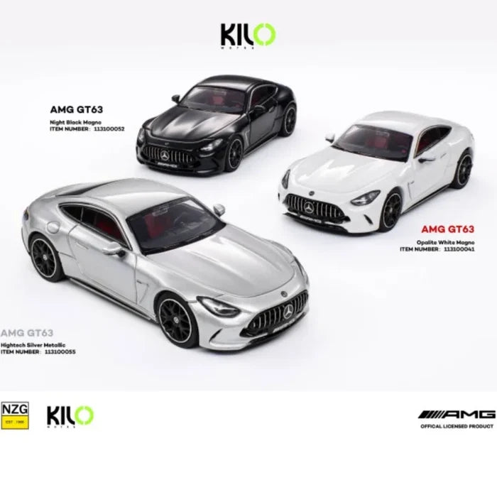 NZG KILO 1:64 Scale AMG GT63 Diecast Model Car, Premium Metal Sports Car Replica for Collectors