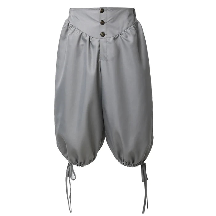Pirate Costume Breeches Pirate Pants Renaissance Medieval Viking Trousers Cosplay Back Lace Up Shorts