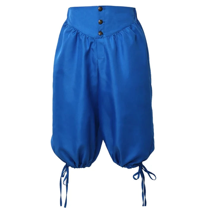 Pirate Costume Breeches Pirate Pants Renaissance Medieval Viking Trousers Cosplay Back Lace Up Shorts