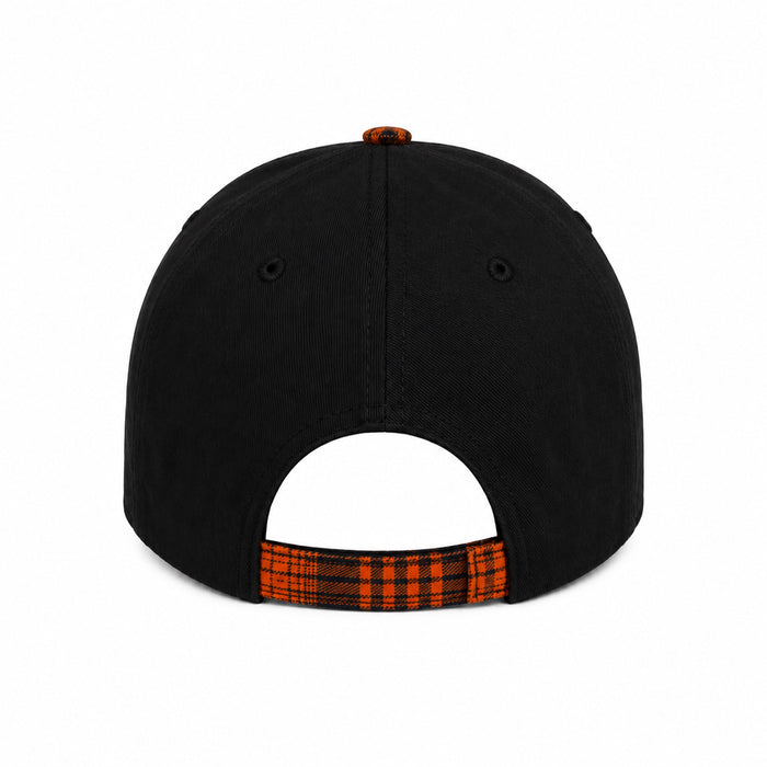 PLAID HAT ORANGE