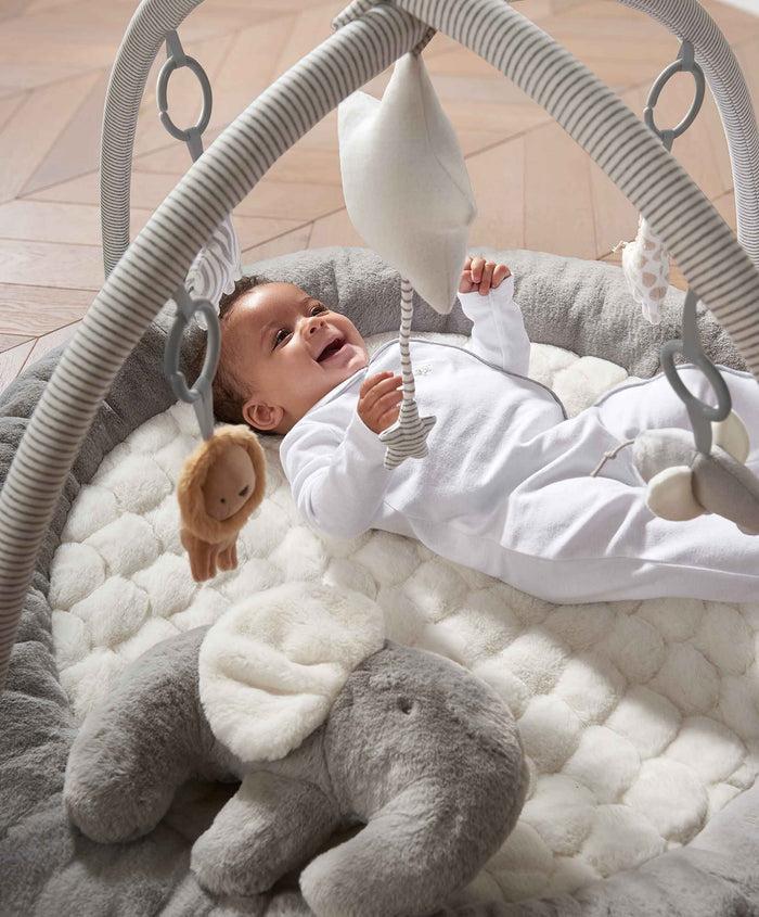 Mamas & Papas Welcome to the World Elephant Playmat Bundle - Grey