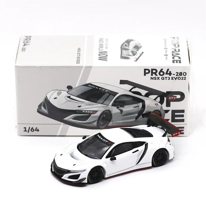 POP RACE 1:64 SINGER DLS TURBO NSX GT3 EVO22 EVA RT TEST TYPE-01 Diecast Model Car