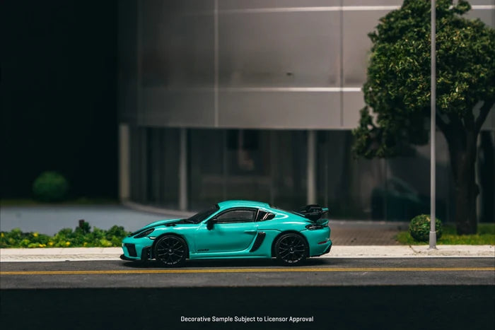 **Pre-order**Tarmac Works TW 1:64 Cayman GT4RS Mint Green Diecast Model Car