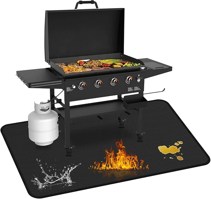Protebox 75 x 40 inch Under Grill Mats for Blackstone Griddle BBQ Deck Mat