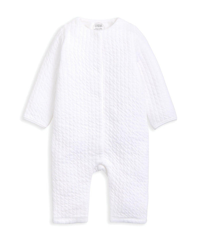 Mamas & Papas Rompers Quilted Romper - White