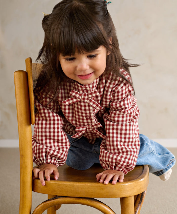 Mamas & Papas Jackets & Coats Red Gingham Jacket