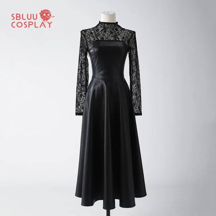 SBluuCosplay Osaragi Cosplay Costume Black Stretch Leather Dress R-Quality Christmas Halloween Cosutme