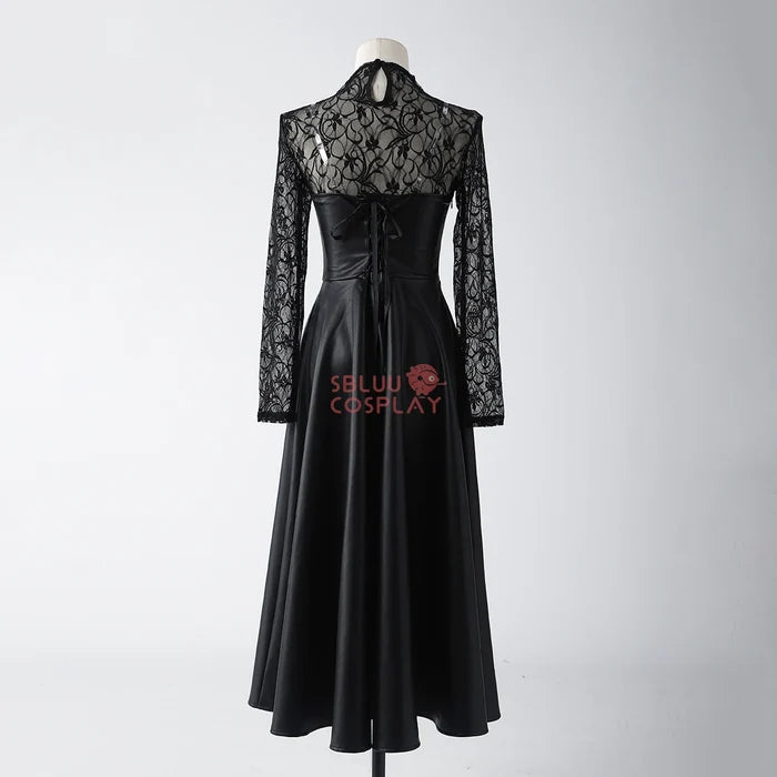SBluuCosplay Osaragi Cosplay Costume Black Stretch Leather Dress R-Quality Christmas Halloween Cosutme