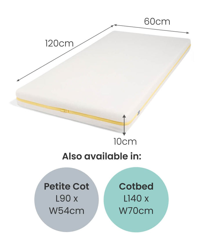 Mamas & Papas Cot Mattresses Essential Airflow Pocket Spring Small Cotbed and Cot Mattress