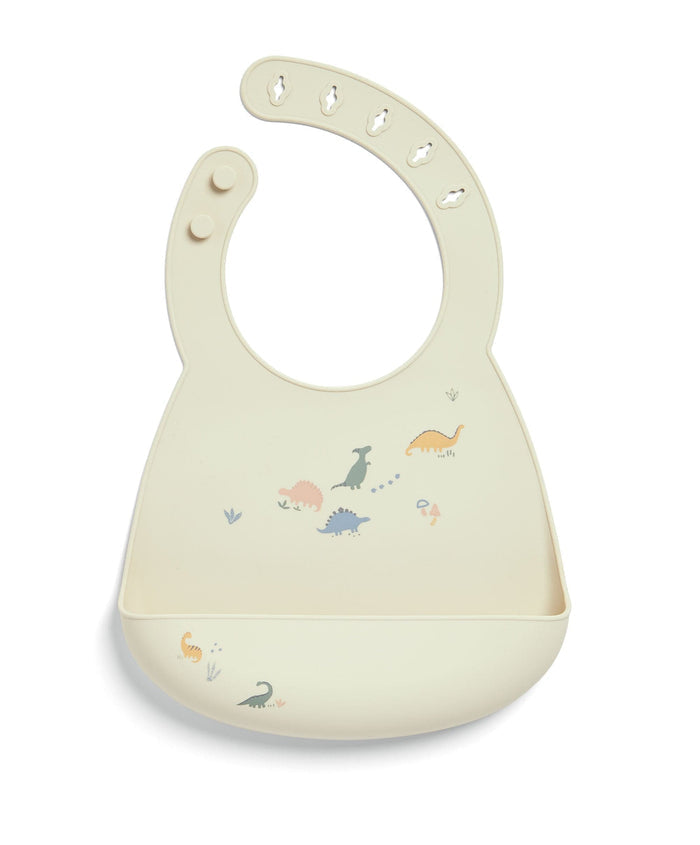 Mamas & Papas Baby Weaning Silicone Bibs (2 Pack) - Dino Teal