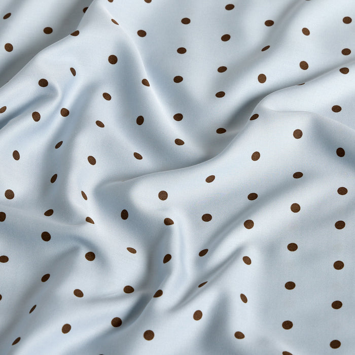 Sky Polka Dot Bamboo Fitted Sheet