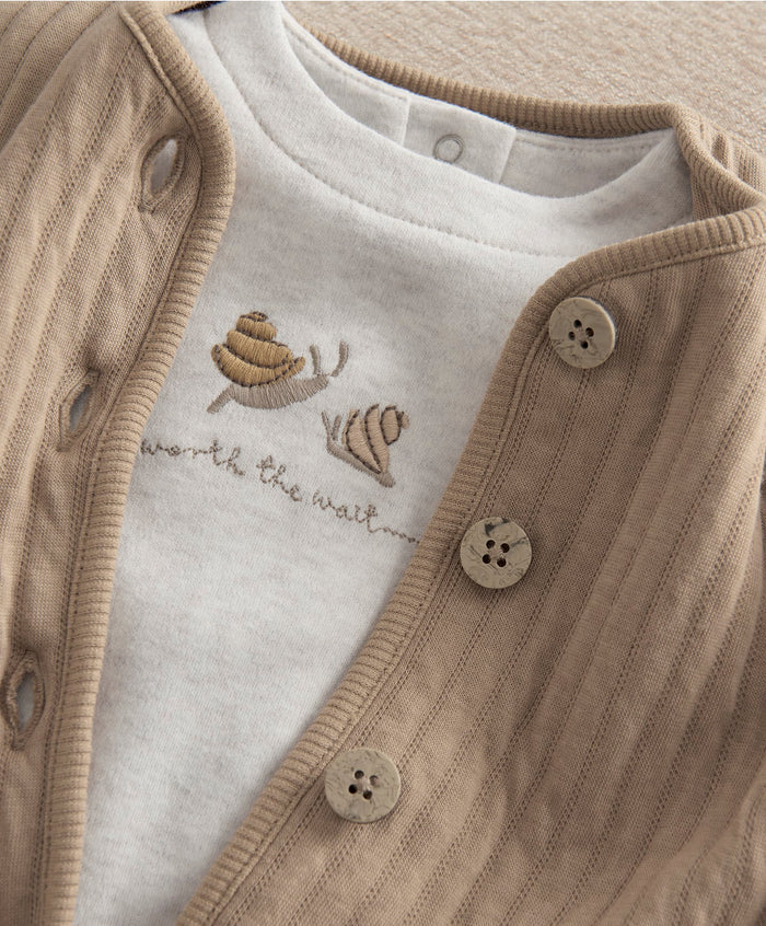 Mamas & Papas Outfits & Sets Snail Quilted Jacket & Joggers Set