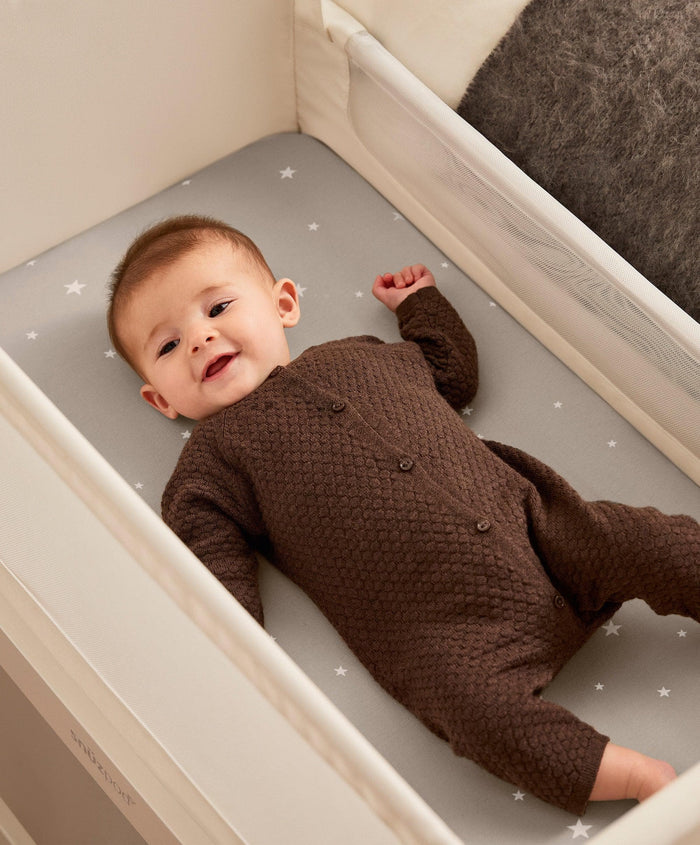 Snuz Snüz Twin Pack Crib Sheets - Grey Star
