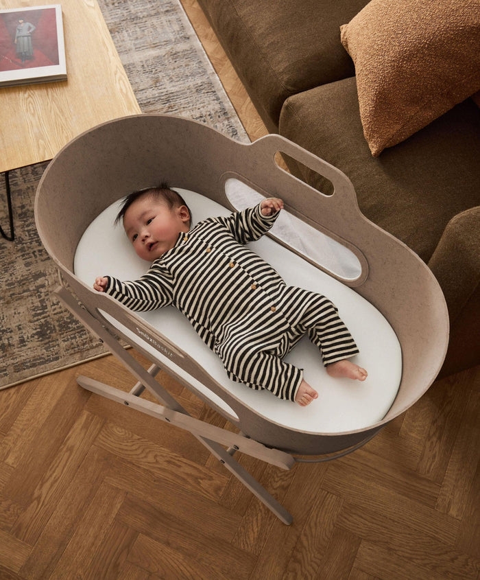 Snuz SnuzBaskit Mocha Moses Basket & Stand