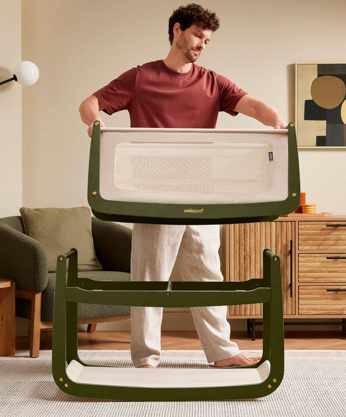 Snuz SnuzPod 5 Bedside Crib - Olive