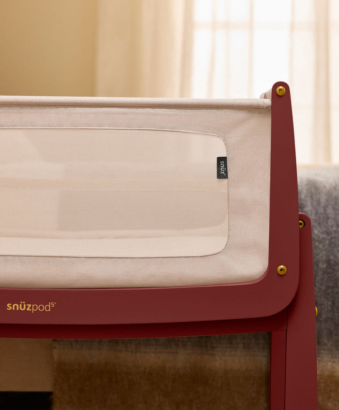 Snuz SnuzPod 5 Bedside Crib - Rouge