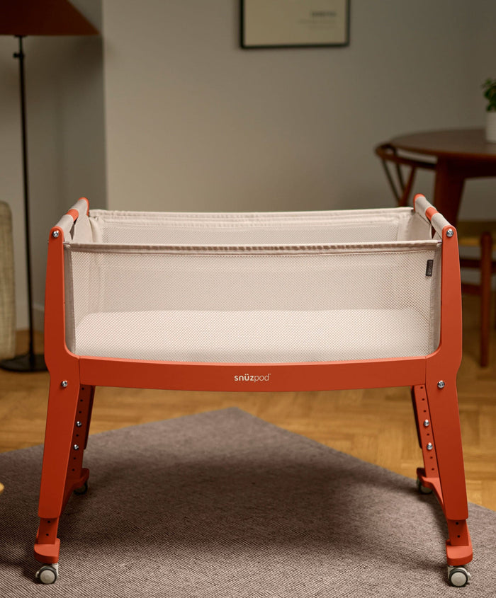 Snuz SnuzPod Studio Bedside Crib – Florence Ember