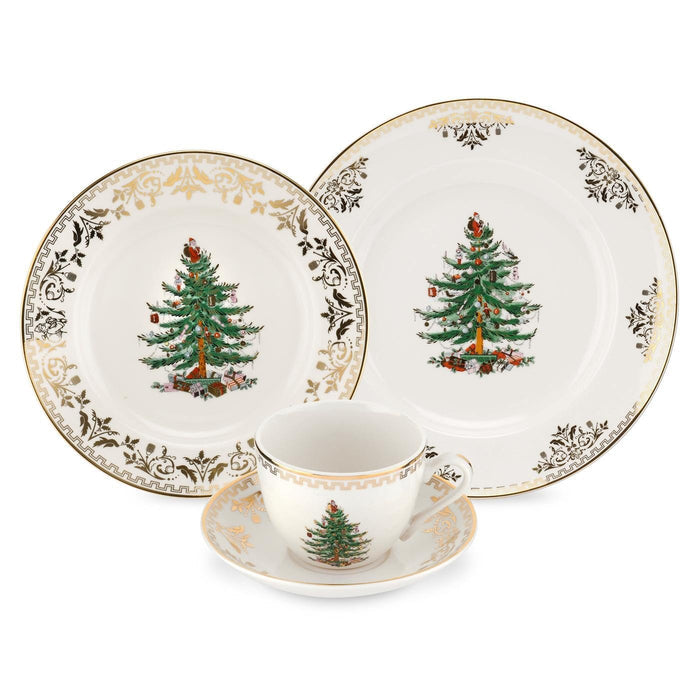 Spode Christmas Tree Gold Napkin Rings - Gold, Set of 4