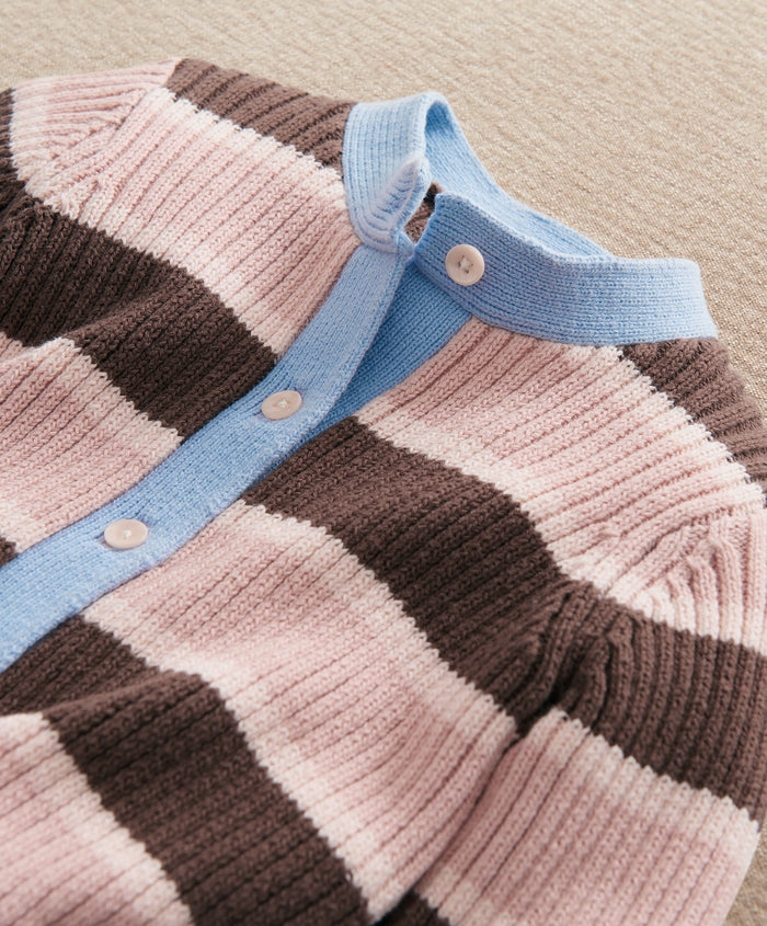 Mamas & Papas Outfits & Sets Stripe Cardigan & Knitted Wide Leg Trousers