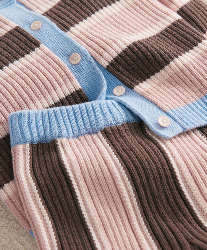 Mamas & Papas Outfits & Sets Stripe Cardigan & Knitted Wide Leg Trousers