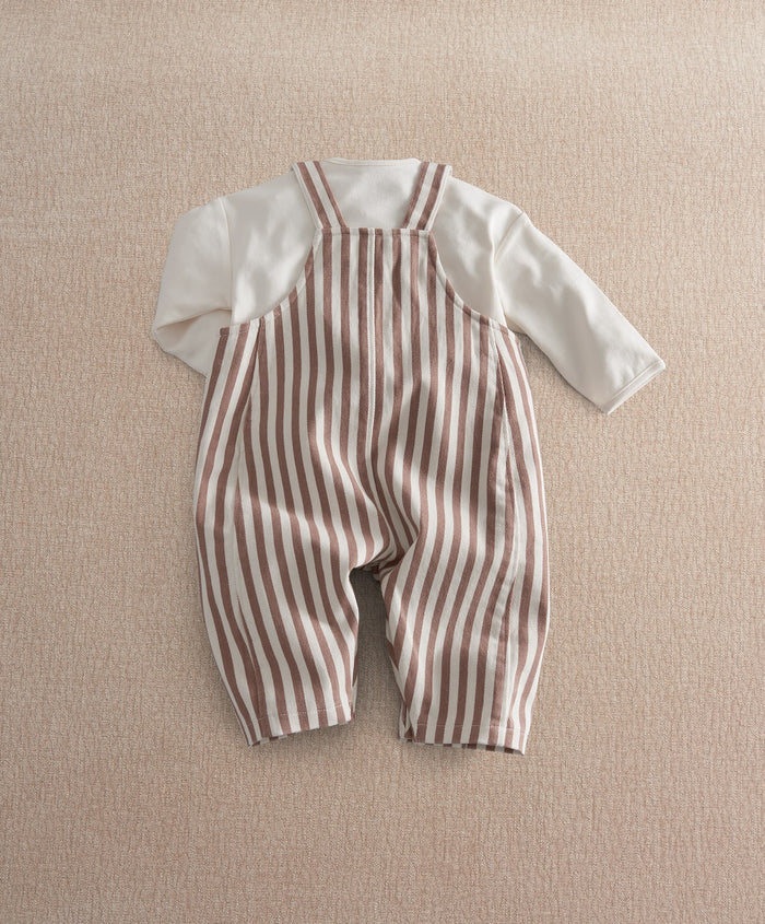 Mamas & Papas Outfits & Sets Stripe Dungaree Set (2 Piece)