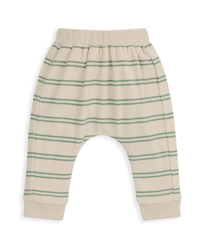 Mamas & Papas Outfits & Sets Stripped Terry Towelling T-Shirt & Joggers Set
