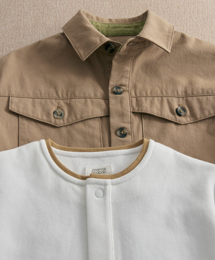 Mamas & Papas Outfits & Sets T-Shirt & Jacket Set