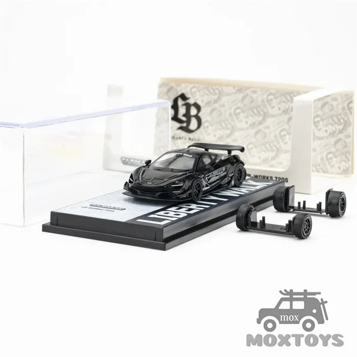 Tarmac Works 1:64 928S GR T3 Van 720S F40 GTE RS Diecast Model Car