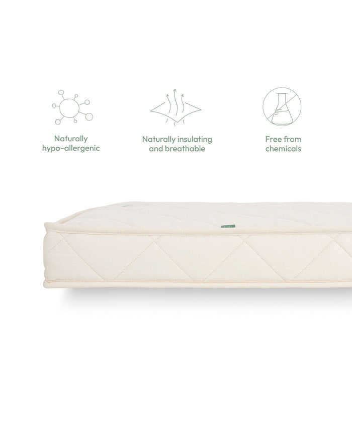 Mamas & Papas Cotbed Mattresses The Little Green Sheep Natural Sprung Cot Bed Mattress