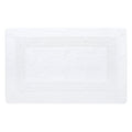 The White Tufted Border Bath Mat