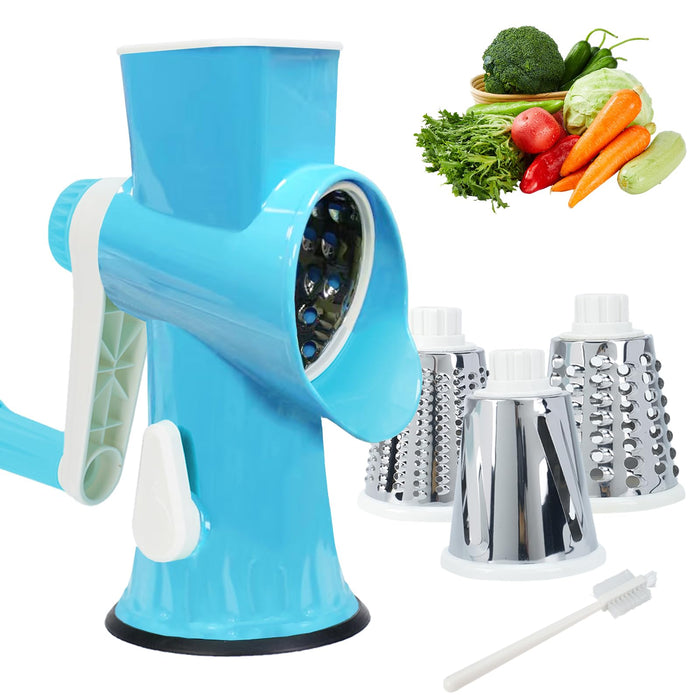 TiwisiTe Rotary Cheese Grater with Handle-Versatile Cheese Grater