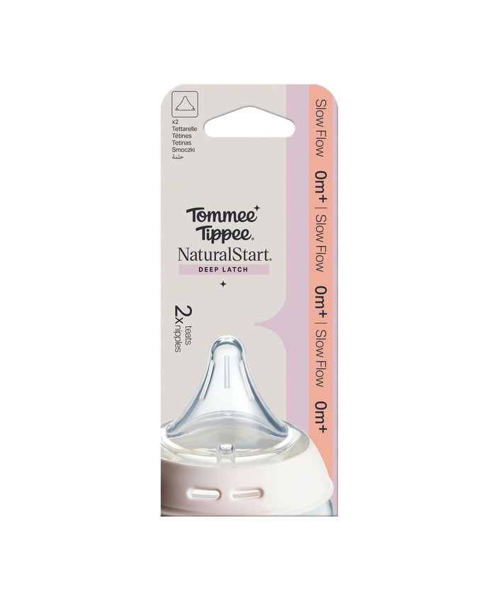 Tommee Tippee Bottle Feeding Tommee Tippee Natural Start Deep Latch Teats (Pack of 2)