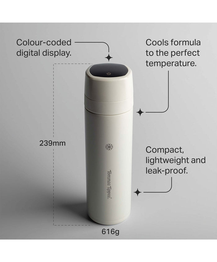 Tommee Tippee Bottle Feeding Tommee Tippee PrepGo Portable Formula Feed Maker & Newborn Bottles - White