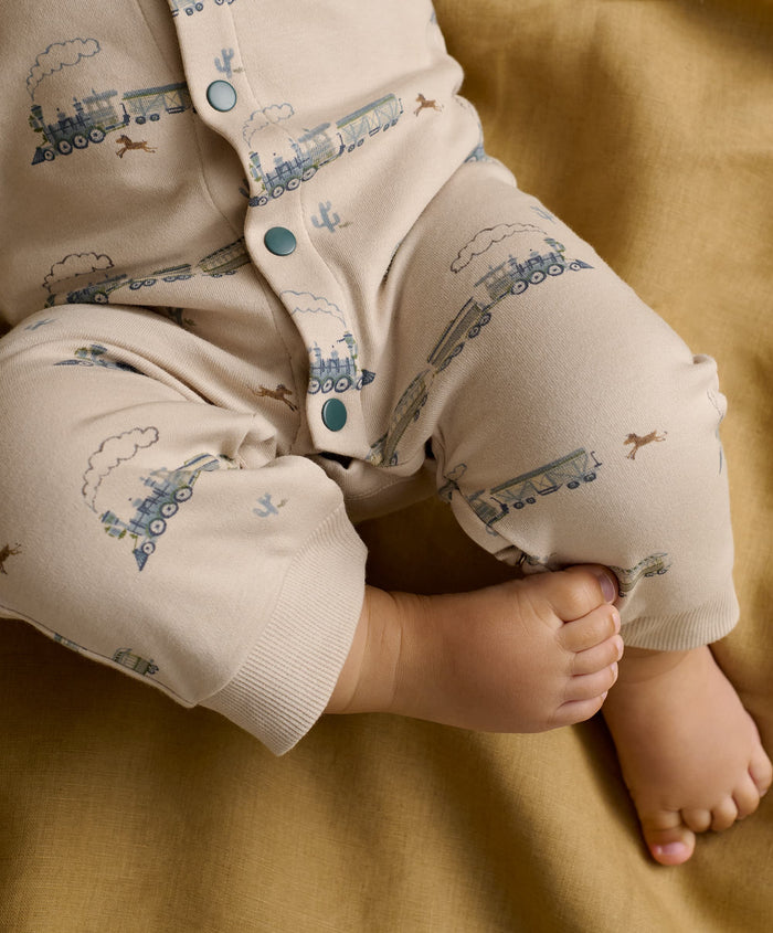 Mamas & Papas Rompers Train Long Sleeve Romper
